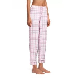 NWOT Stripe & Stare Pink Plaid Lounge Modal Soft Coquette Pajama Pants L Revolve